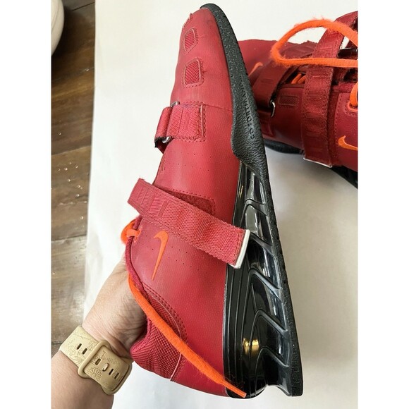 Nike Romaleos 2 Red/ Orange/ Black 476927-606 Men’s Size 11.5 RARE Weightlifting - Picture 5 of 13